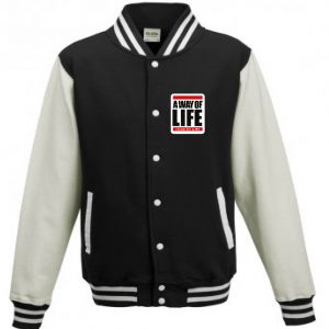 College Jacket - A Way Of Life logo (Black/White)