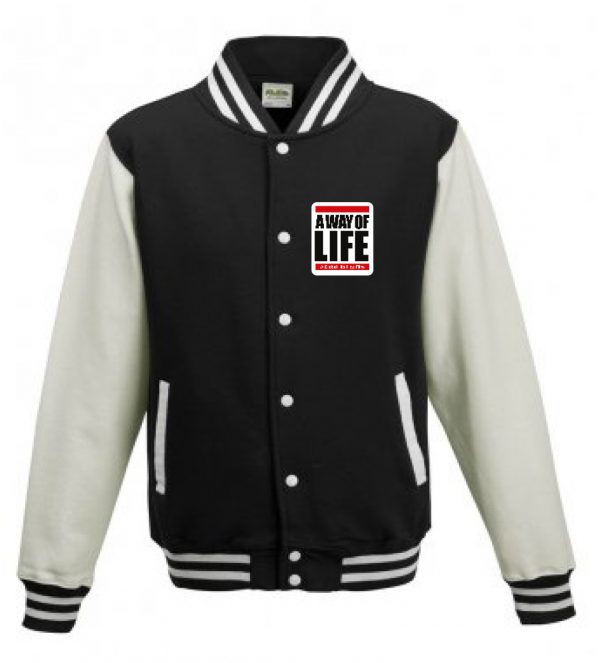 College Jacket - A Way Of Life logo (Black/White)