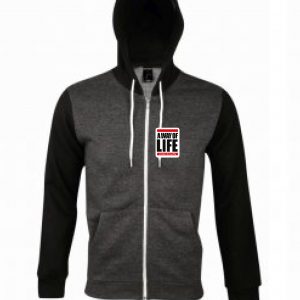 Hoody - A Way of Life Logo (Char/Marl)