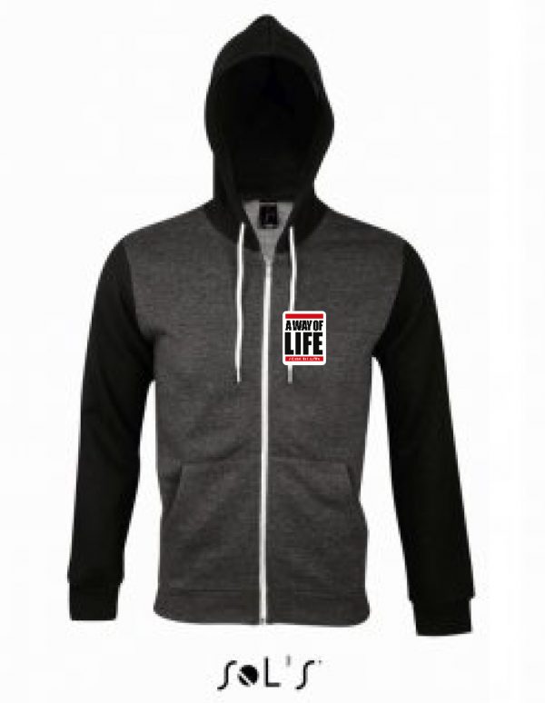 Hoody - A Way of Life Logo (Char/Marl)