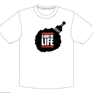 T-Shirt - Afro and comb (White)